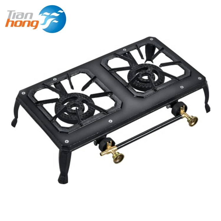 New good quality 2 burner cast iron gas stove spare parts