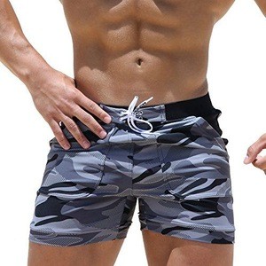New High quality sublimated swimming trunks camo shorts beach custom swimwear shorts men fitness shorts