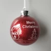 New Hot item Christmas Plastic Ball 1pc Glitter Shatterprooof Christmas Baubles