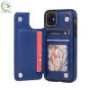 New IP11DB dark blue card and wallet 3 in 1 phone case for 6.1&quot; mobile phone