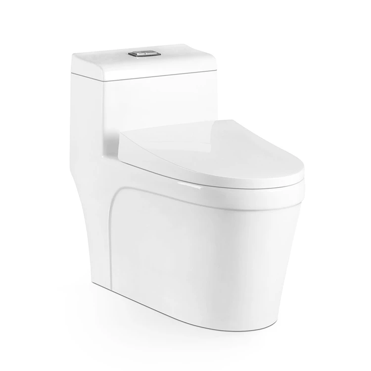 New model western restaurant washroom siphon flush one piece bathroom sanitary ceramic sitting water closet toilet commode