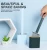 Import New Non-Slip Long Handle Toilet Bowl Cleaner Brush Cleaning Brush TPR Flex Toilet Brush with Holder from China