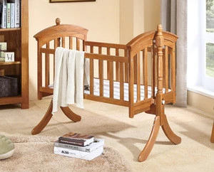 new product cheap attachable baby kids train bed wooden baby cot bunk bed