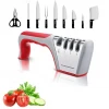 NEW professional ceramic chef knife & Scissor blade sharpening stone tools kitchen accessories 4 stage kitchen knife sharpener