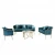 Import New sectional seat golden  seating room velvet sofa set for living room furniture from China