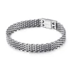 New Stainless Steel Link Chain Bracelets High Polished Dubai Gold Mesh Bracelets Men Cool Jewelry Accessories Gifts