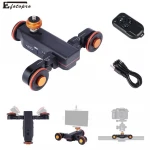 New Style 3 wheel Table Dolly Motorized Track Dolly Slider  for Dslr Camera and Smartphone
