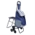 Import New style rolling plastic cart canvas mini folding shopping trolley from China