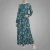 Import New Women Ivory Elegant Print Abaya Muslim Dress from China