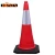 Import No MOQ free sample 28 inch road reflective plastic safety flexible black rubber base orange pvc traffic cone from China