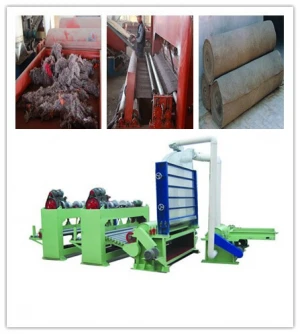 non-woven needle punching raw cotton processing equipment machine