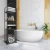 Import Nordic bathroom storage shelf floor-to-ceiling toilet with dirty clothes basket storage organizer multi-layer storage rack from China