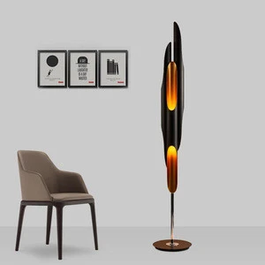 Nordic designer stand black simple classical led modern floor light lamp for hotel office