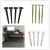 Import Nordic DIY Custom Black Gold Silver White Office Portable Decorative Cast Iron High Conoid Tapered Clamp Hairpin Chair Table Leg from China