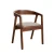 Import Nordic Solid Wood Comfortable Restaurant Dining Chair With Arms from China