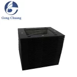 nylon cloth flat bellows cover flexible fold guard shield for cnc cutting machine