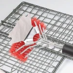 nylon wire barbecue cleaning tools long handle bbq grill  brush