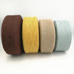 OE yarn manufacturer custom recycled/virgin cotton polyester blended yarn for carpet glove sock towel