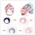 Import OEKO-Tex100 Silk Satin Headbands Solid Color Twisted Elastic Hairband silk scrunchies from China