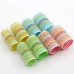 OEM colorful multi-sizes hair roller durable plastic curler hair rollers