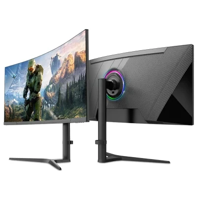 OEM Curved 34inch Va Desktop PC Computer Display Super Wide Gaming Monitor