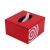 Import OEM Custom Promotional Red Square PU Leather Tissue Box from China