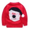 OEM&ODM Soft Acrylic Jacquard Christmas Knitting Patterns Children Cartoon Sweater