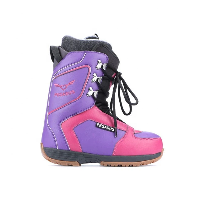 OEM/ODM Waterproof fabric cold resistant Rubber outsole adult snowboard boots