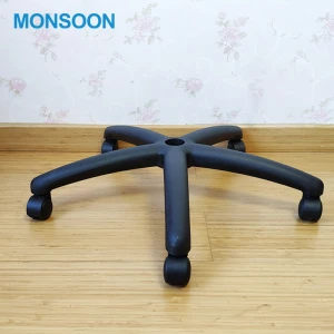 office chair accessories components revolving black iron painting office swivel chair base other furniture parts for chair