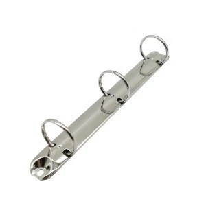 office stationery metal paper clip holder 3 ring binder hardware clip