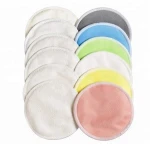 Organic Bamboo Nursing Pads 12 Pack Travel Bag Washable Reusable Breast Pads