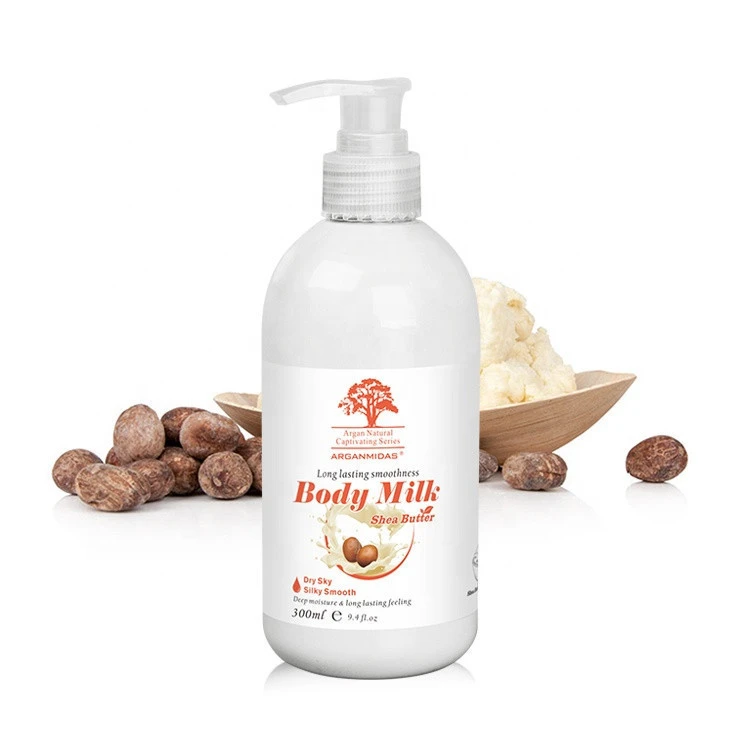 Organic Body Lotion Skin Whitening OEM Shea Butter Cream Body Nourishing African Body Cream Care Products
