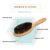 Import Original wooden round grooming fur self cleaning wooden handle pet brush grooming  cat and dog brush from China