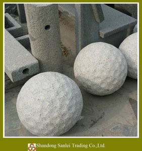 outdoor decoration stone carved golf ball