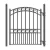 Import Outdoor Driveway Ornamental Wrought Iron Main Fence Gate Design from China