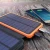 Import outdoor portable phone fast charge foldable 10000mah solar power bank with 3pcs solar panel from China