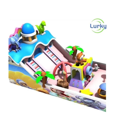 Buy Outdoor Pvc Inflatable Fun City Cartoon Theme Inflatable Combo ...