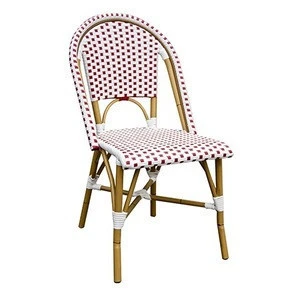 Outdoor Restaurant Bamboo Rattan Wicker Cafe Dining Chair