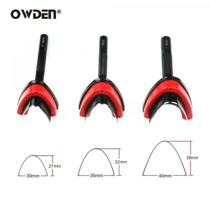 OWDEN Professional 3 Pieces Leather Belt end Cutter Punch Set V Type Shaped.Leather Belt Strap Punch Tool Set 3 Sizes.