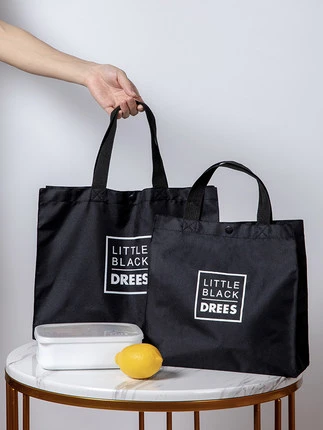 Oxford fabric durable fashion canvas bag eco friendly shopping bag non-woven folding portable large capacity
