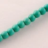PandaHall 4mm Blue Round Synthetical Loose Gemstone Turquoise Jewelry Beads Strings