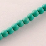 PandaHall 4mm Blue Round Synthetical Loose Gemstone Turquoise Jewelry Beads Strings