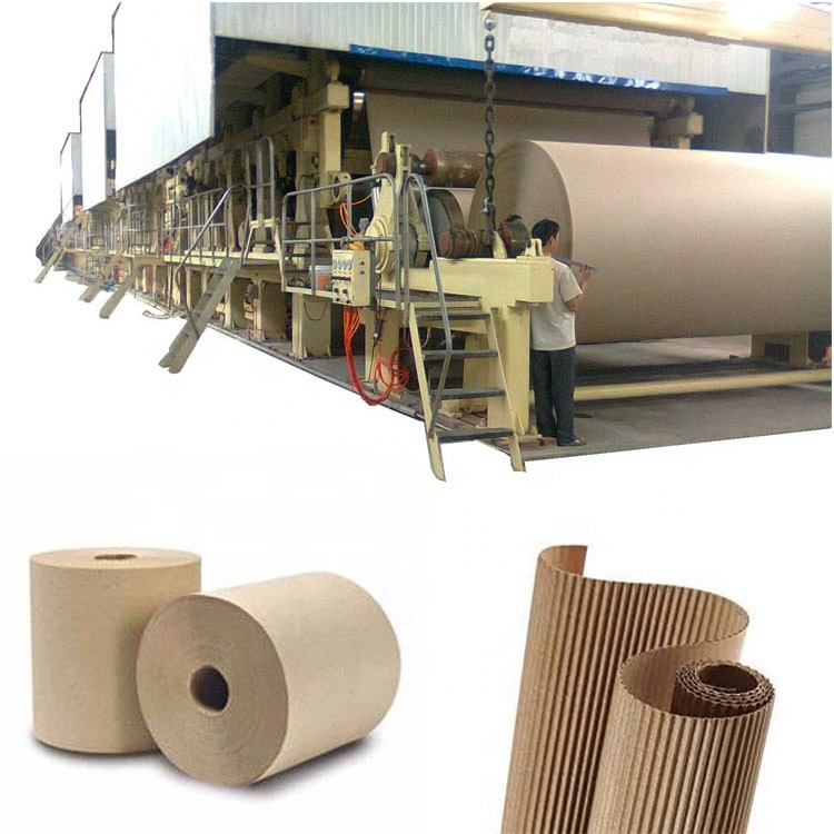 Paper Machine For Making Testliner Cardboard And Test Liner Fluting Grade Paper Corrugated Machine