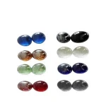 Pebble cobble & pebble artificial stone material coloured glass pebbles fire glass stones