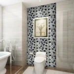 Pebble stone mosaic Glass kitchen back splash bathroom tiles kitchen paving flooring pavement river rocks pebble stone mosaic