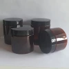 pet plastic jars cosmetics 8oz matte black plastic jars with lids wholesale
