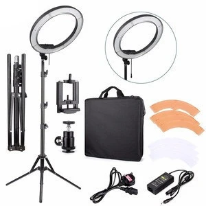 Photography Dimmable Ringlight Photo Studio lighting LED Ring Light 18 inch with Tripod Stand 5500K Camera Phone Flash Light