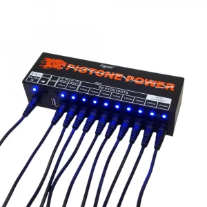 Pigtone PD-02 Guitar Pedal Power Supply 10 Way Isolated Output Power  Accessories electric Guitar Effect Power With USB