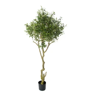 Plastic Amazon hot sale olive oil fruit tree green plant decoration artificial olive tree Artificial plant tree