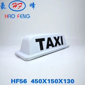 plastic car roof box taxi roof top signs leds car advertising lamps